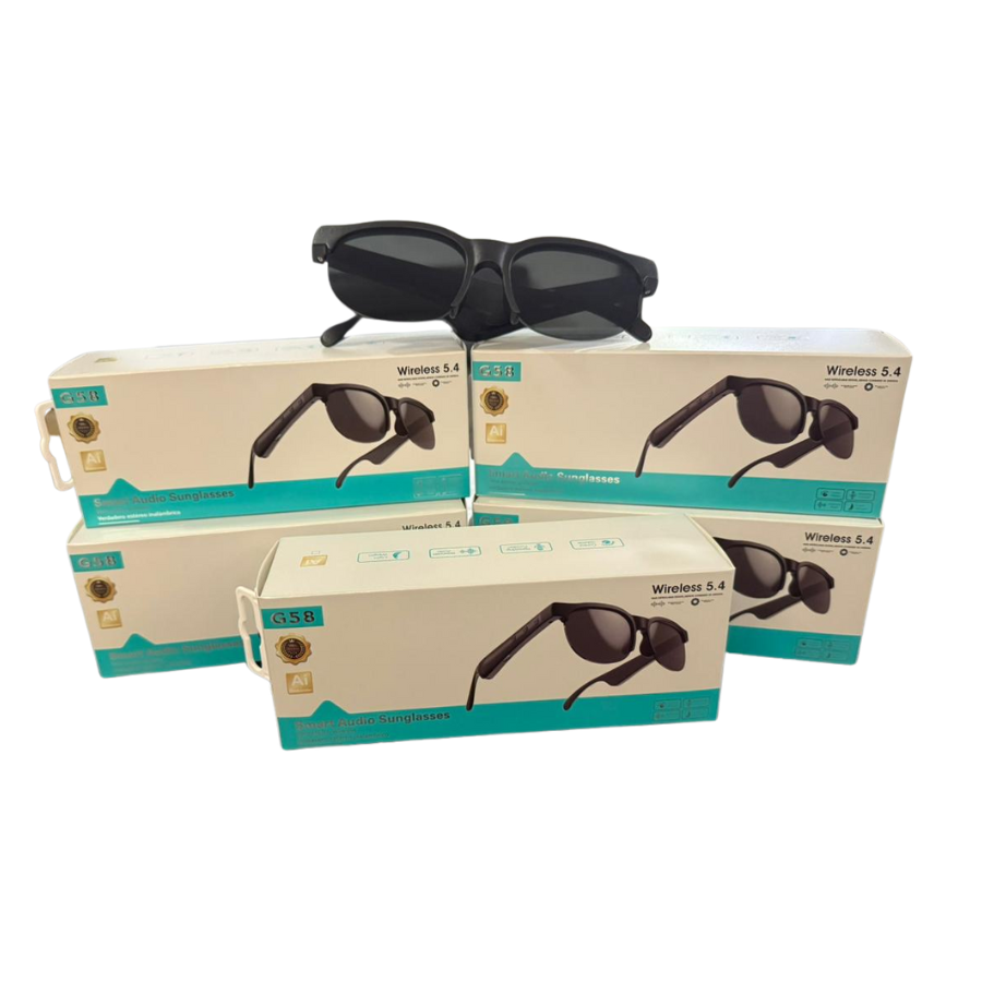 Black DaGAFAS BLUETOOTHRAYBA caja blanca